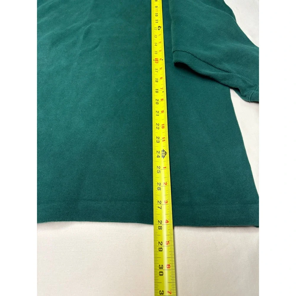 Polo Ralph Lauren Men's Green Quarter Zip Pullover‎ Sweatshirt Size XL